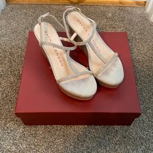 Sacha London smoke grey platform sandal size 7